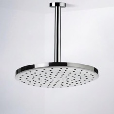 10 inch Ceiling Mount Rain Shower Head With Arm, Chrome